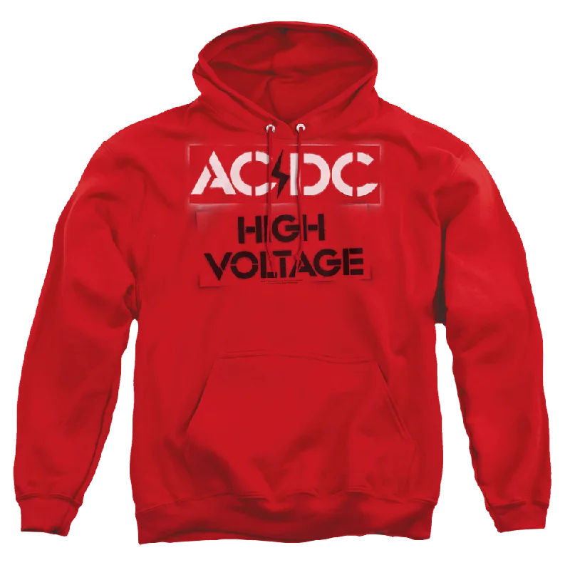 AC/DC High Voltage Stencil - Pullover Hoodie