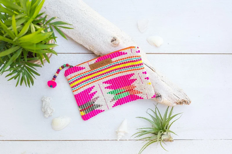 Pura Vida Neon Indian Pouch