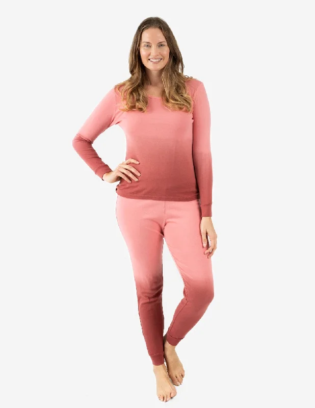 Women's Ombré Dye Cotton Pajamas