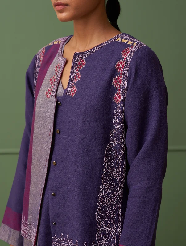 Amira Hand-Embroidered Jacket - Byzantium Women's H&M jackets