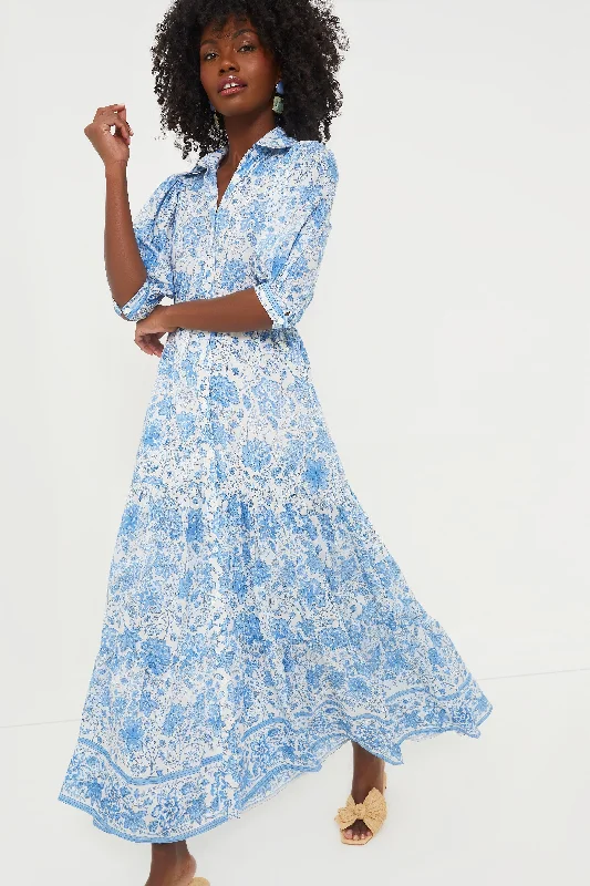 Blue Floral Blair Maxi Dress A-line maxi dresses