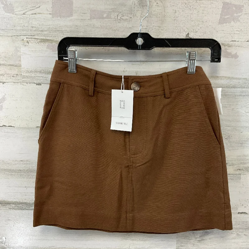 Skirt Mini & Short By SOPHIE RUE In Brown, Size: Xs Colorblock Mini Skirt