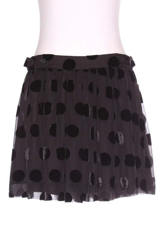 WITCHERY - Silk velvet spot mini skirt! 14