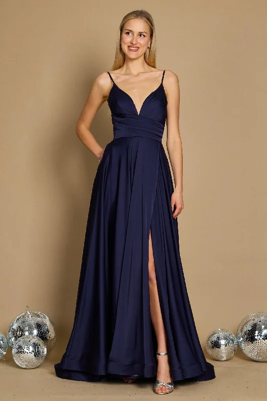 Dylan & Davids Long Spaghetti Strap Prom Formal Gown