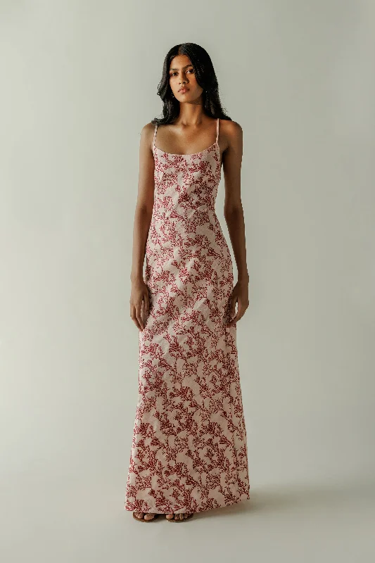 Elva Dress - Coral Polka dot unclassified dresses