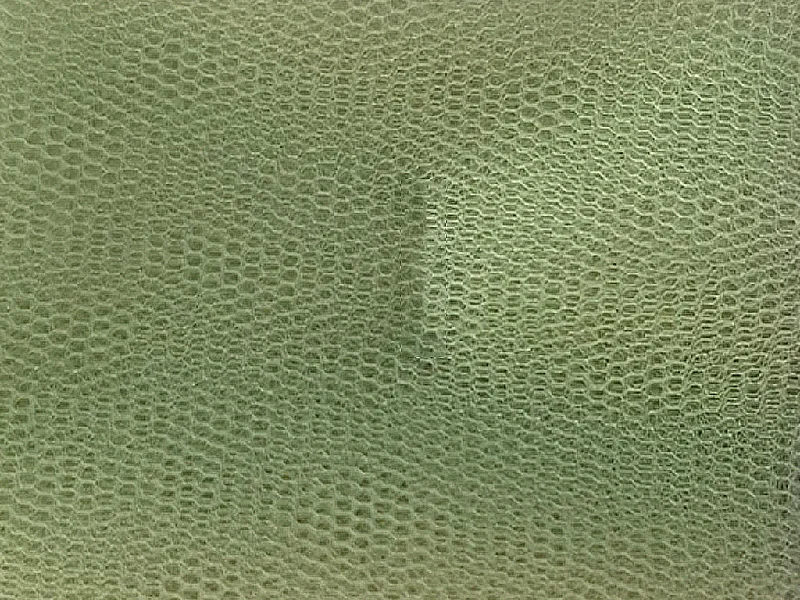 Olive Green Plain Net Fabric