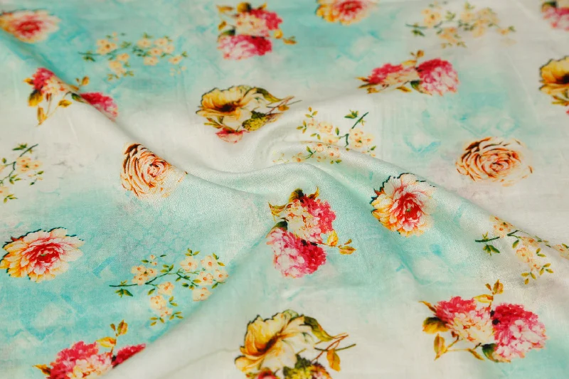 Multi Color Printed Cotton Cambric Fabric ASOS floral dresses