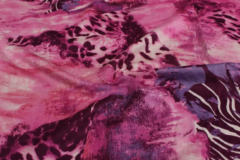 Multicolour Printed Cotton Satin Fabric High-end floral dresses